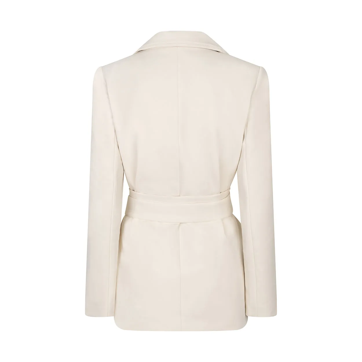 Laboutiek Frame Blazer blazer lichtbeige ceintuur