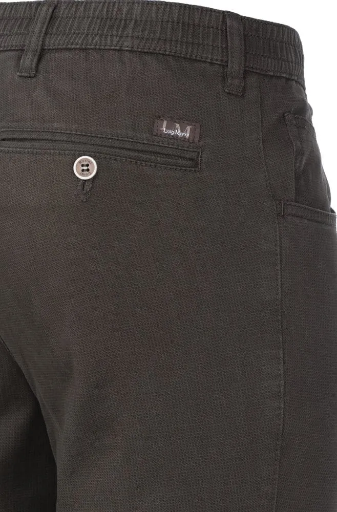 Seniorenkleding Mario heren jeans antraciet stretch