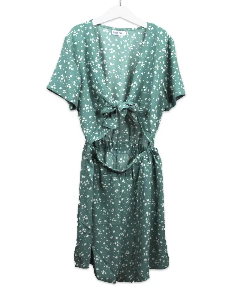 LOVEDRUNKY Cut Out jumpsuit mint strik