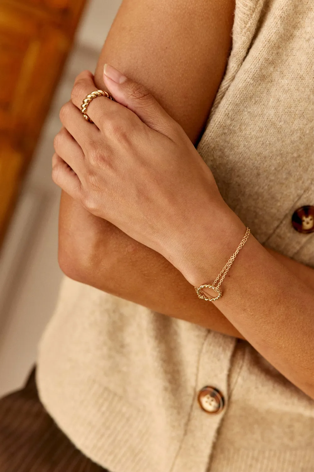 La Petite Etoile Auriane armband goud torsade