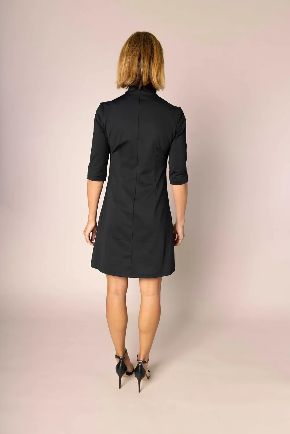 Laboutiek Solene Dress jurk zwart col a-lijn