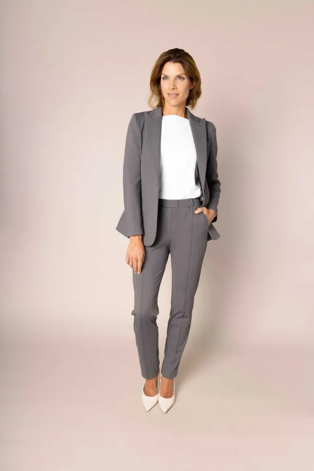 Laboutiek Eternel Blazer blazer grijs getailleerd