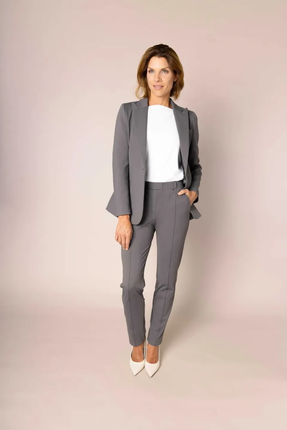 Laboutiek Eternel Blazer blazer grijs getailleerd