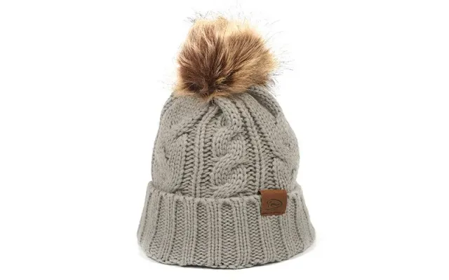 Amiek Aspen muts green grey met pompon
