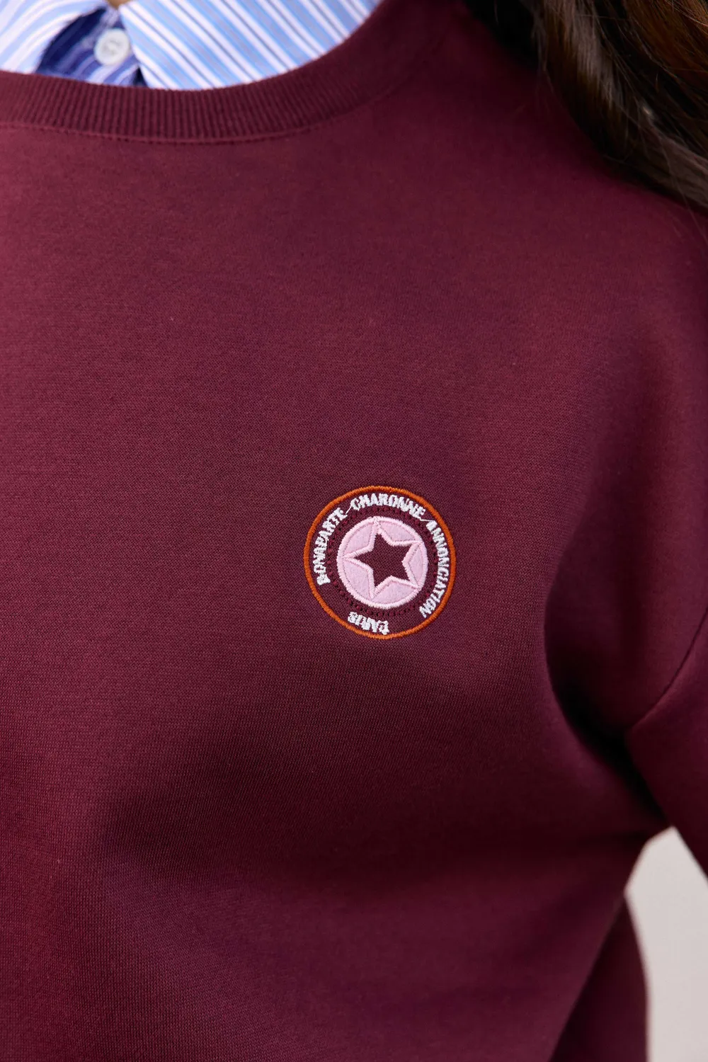 La Petite Etoile Tenky sweater marine geborduurd fleece