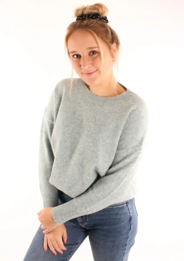 LOVEDRUNKY Melange trui mint losse fit