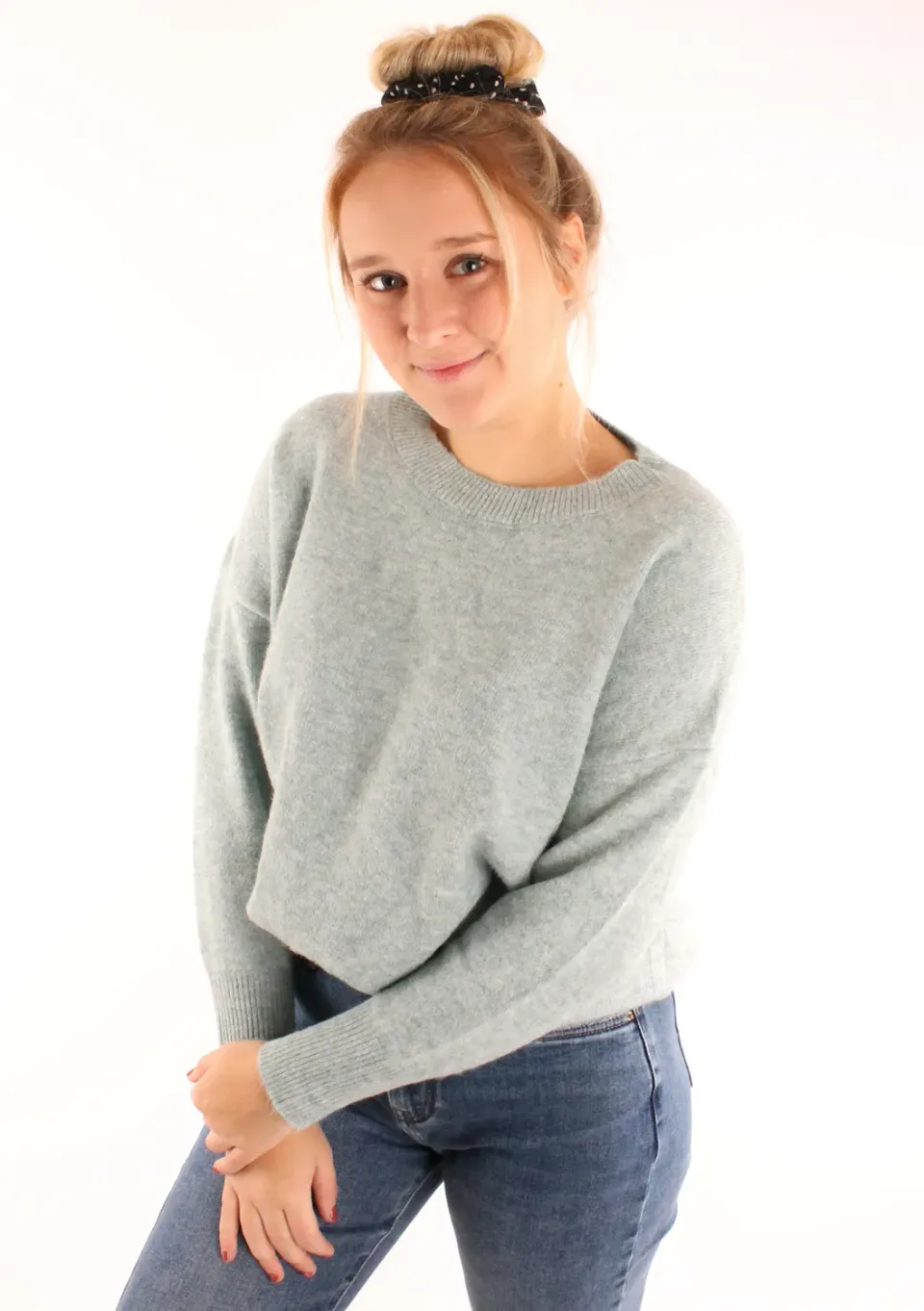LOVEDRUNKY Melange trui mint losse fit