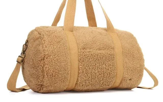 Amiek Portillo weekendtas camel vegan leer
