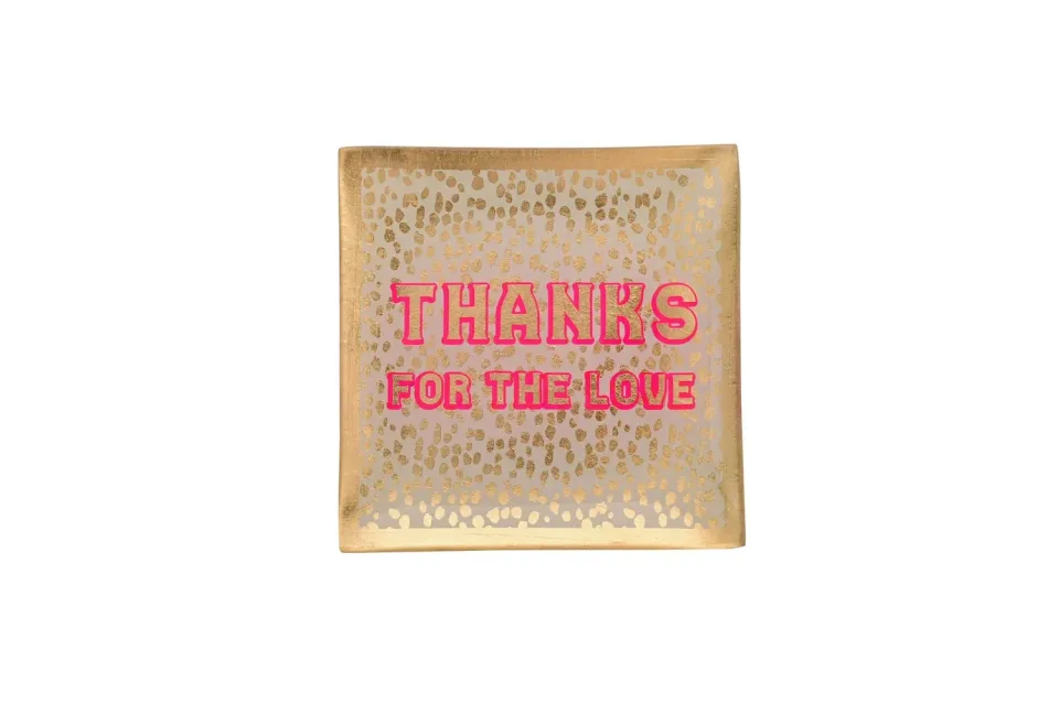 Amiek Loveplate Thanks For The Love S schaaltje glas