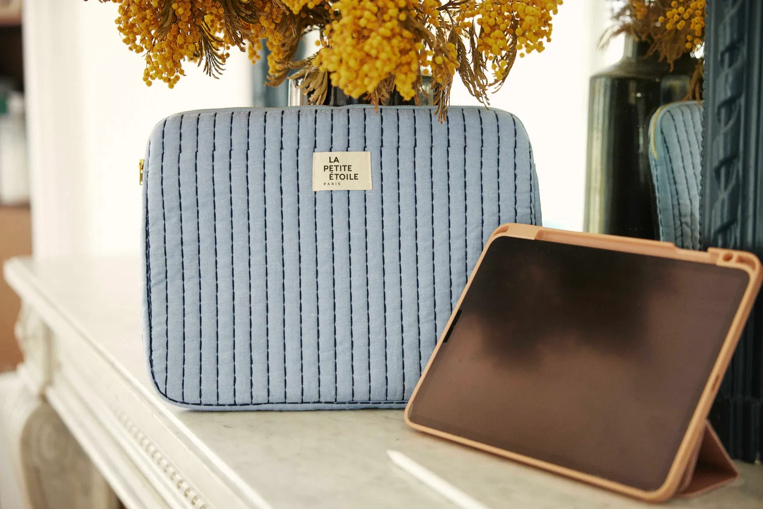La Petite Etoile Neopol laptophoes blauw chambray