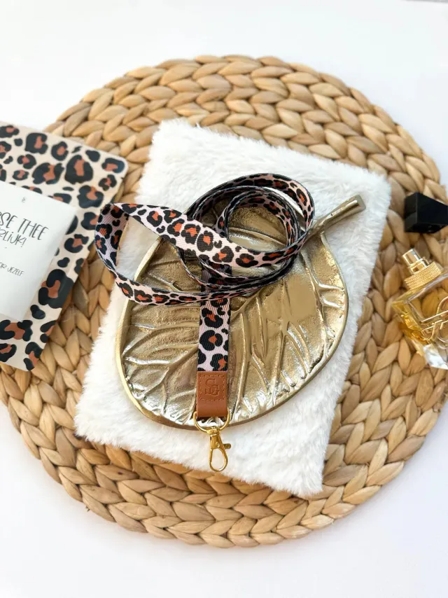 Amiek Leopard lanyard keycord 120 cm panter