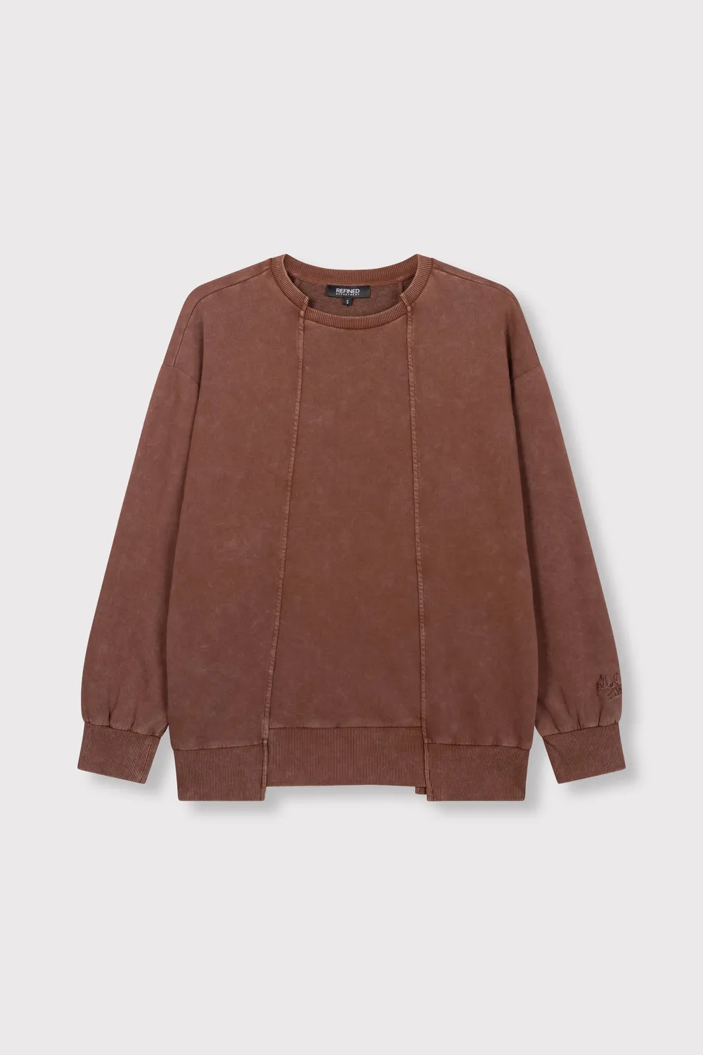 Amiek Senna oversized sweater chocobruin zacht