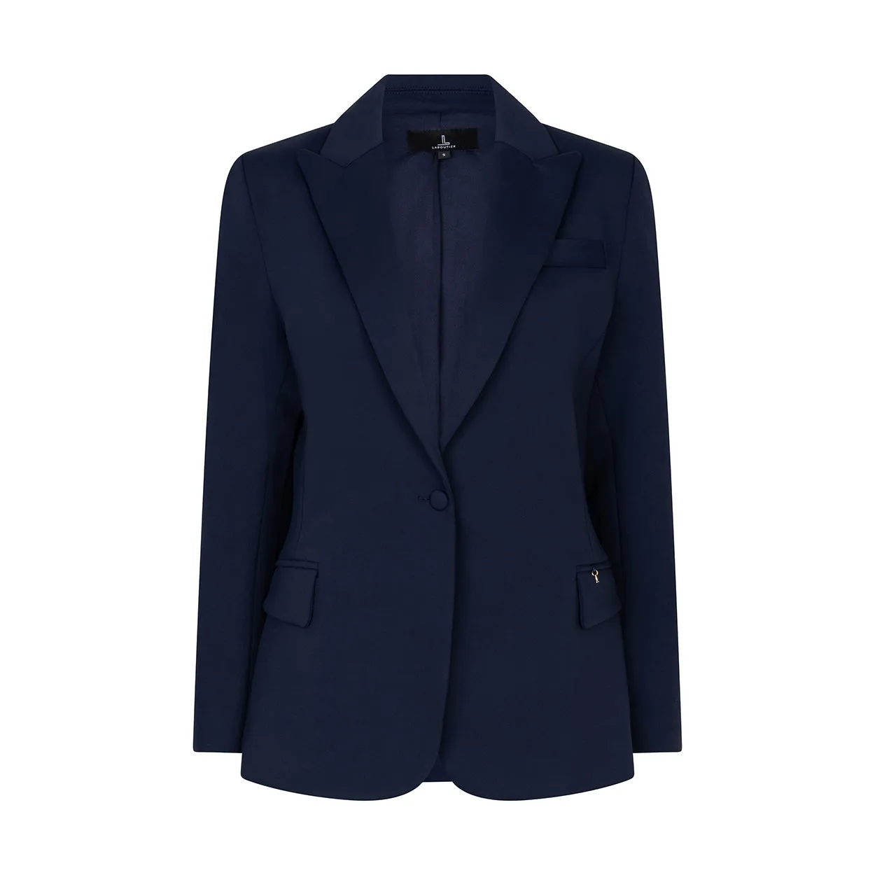 Laboutiek Eternel blazer marineblauw gevoerd