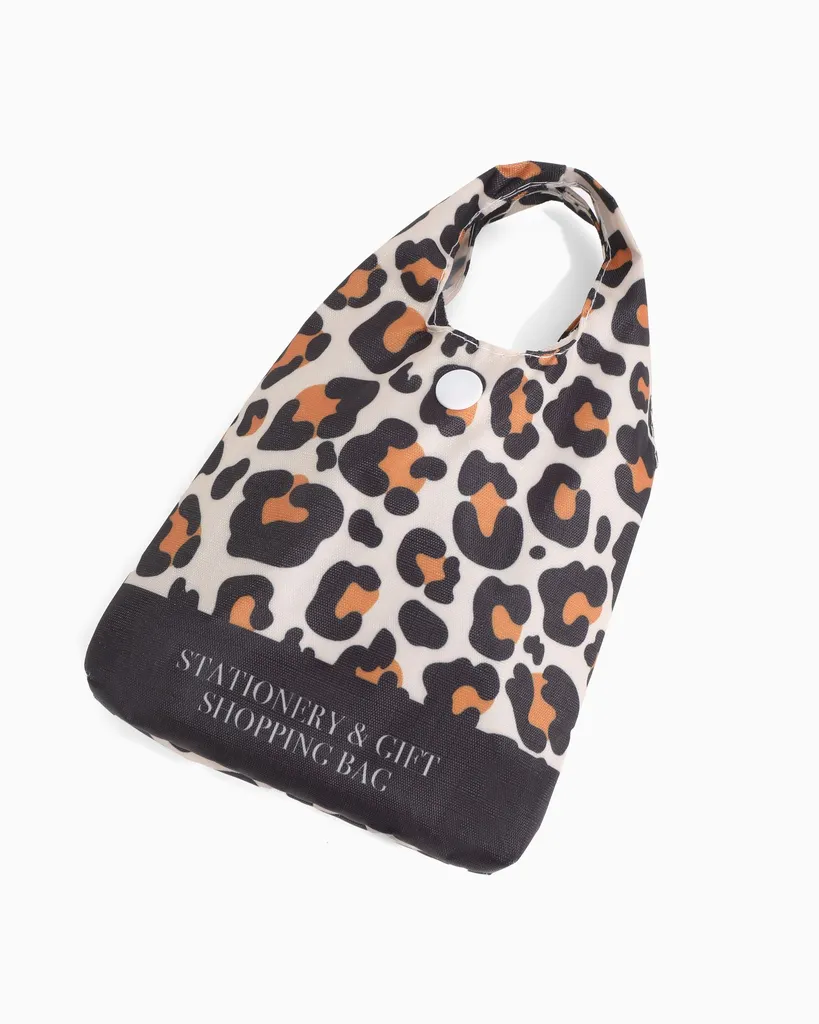Amiek Shopping Bag Leopard tas opvouwbaar