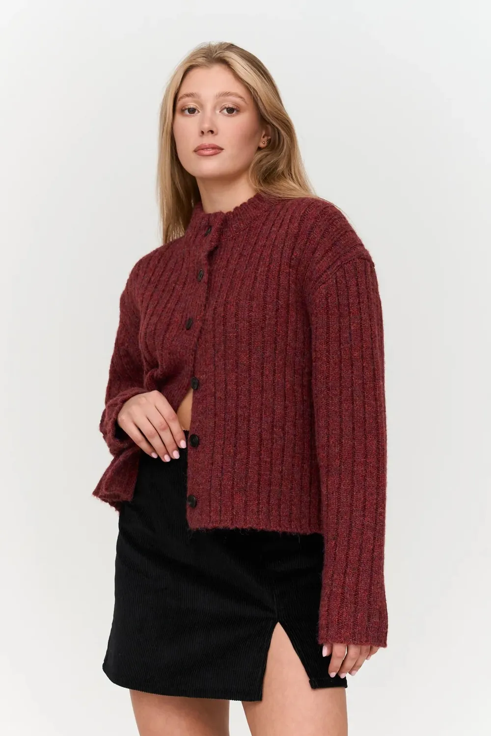 Amiek 24C Vest gebreid vest rood