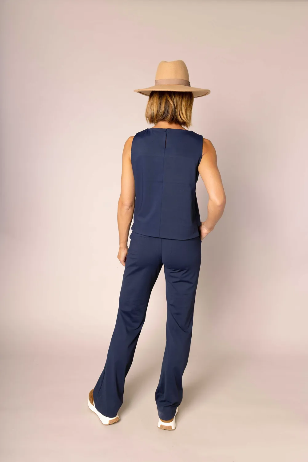 Laboutiek Elara Trouser broek navy blue flair