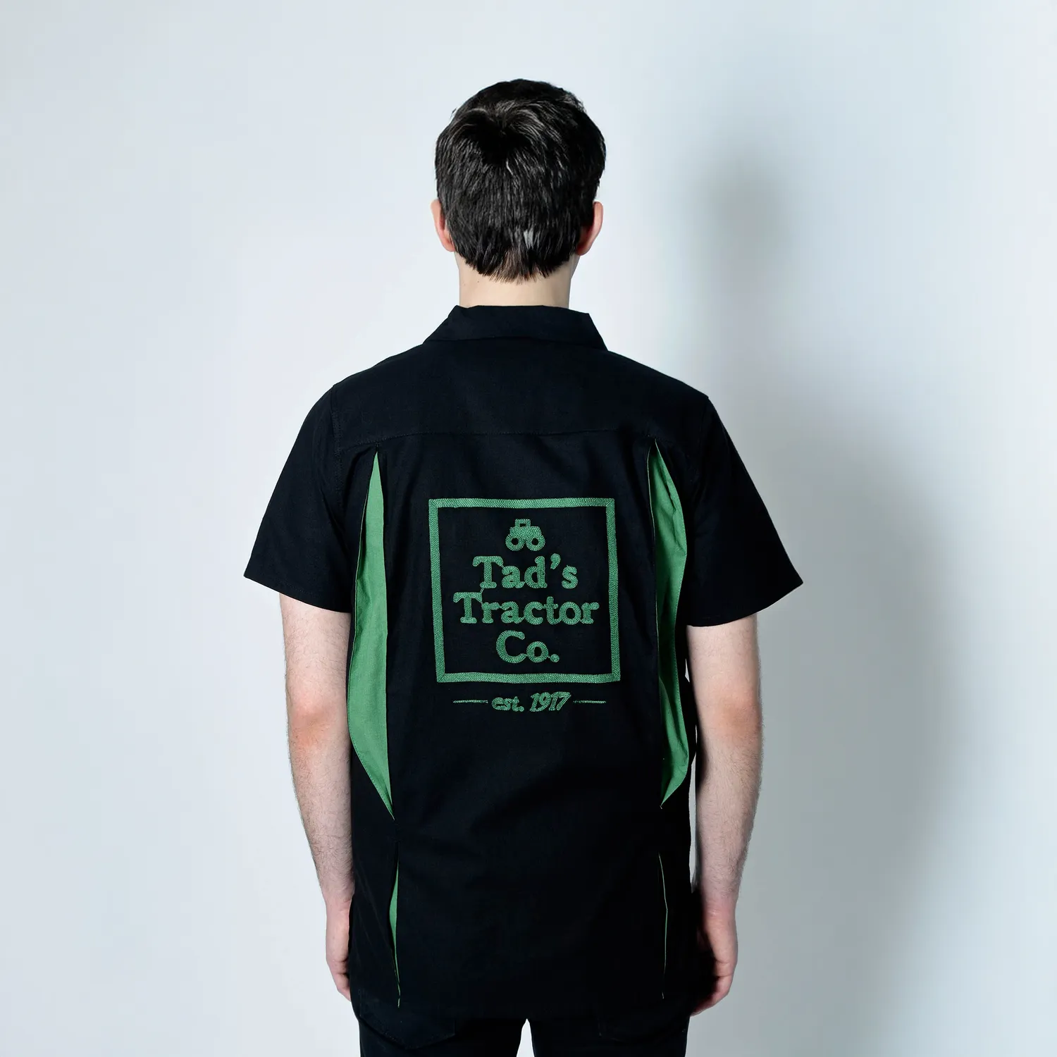Tatyana Tad's Diamond bowling overhemd groen retro