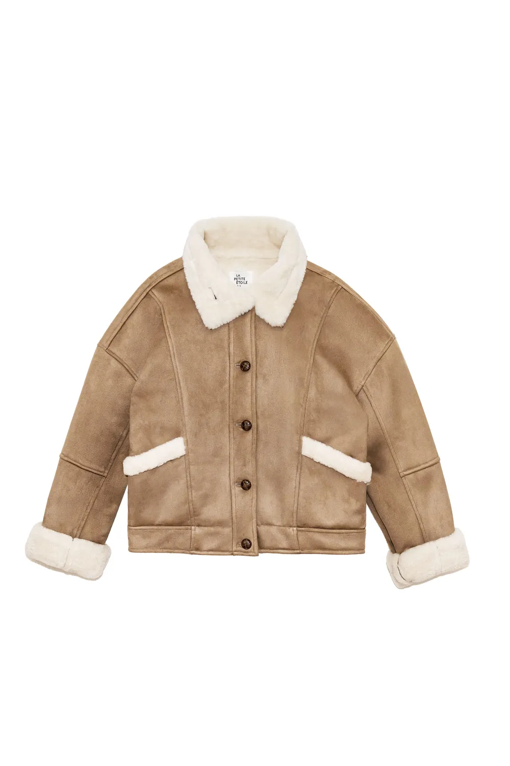 La Petite Etoile Natal bomberjas 14-taupe teddy