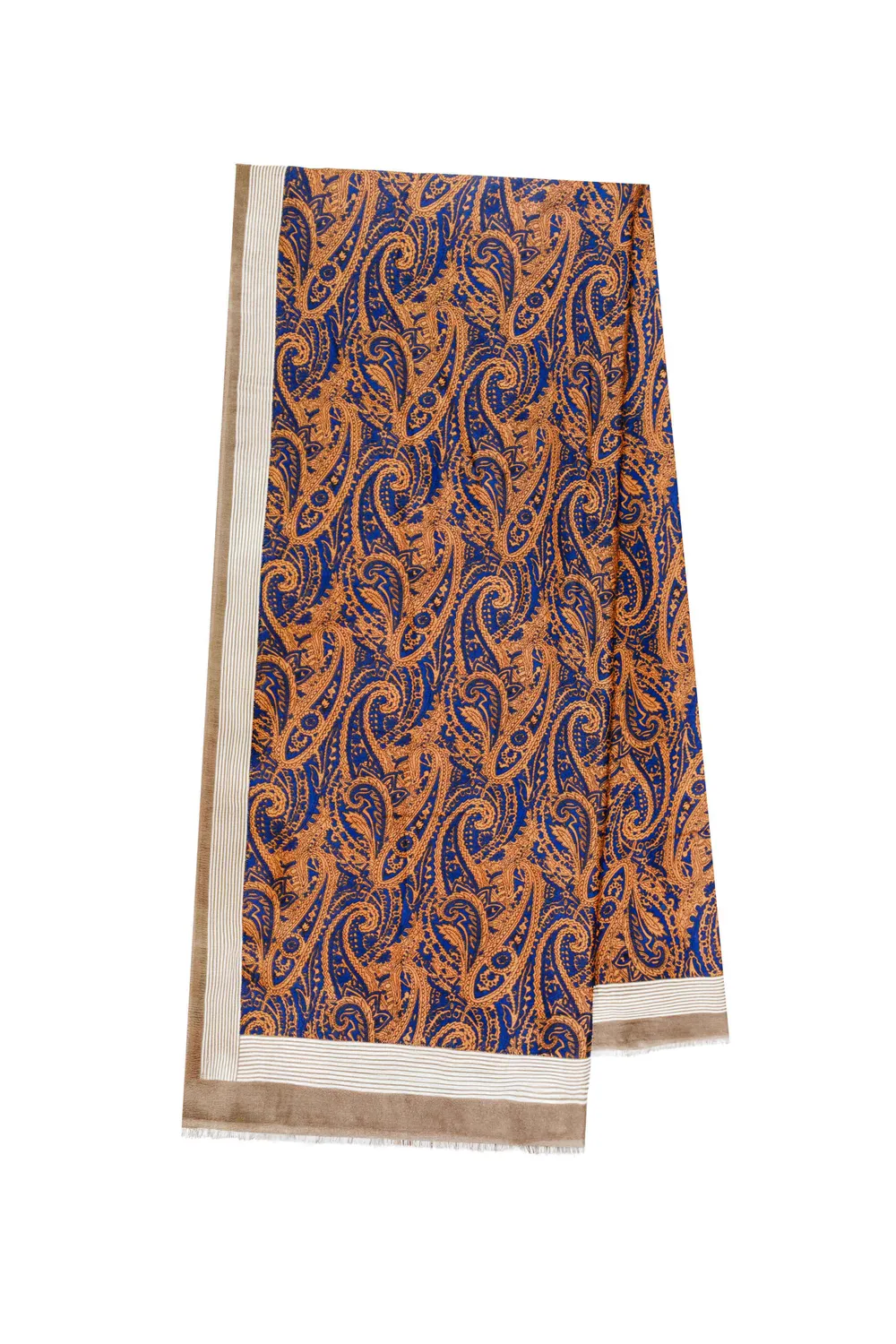 La Petite Etoile Arlen sjaal foulard blauw paisley TU