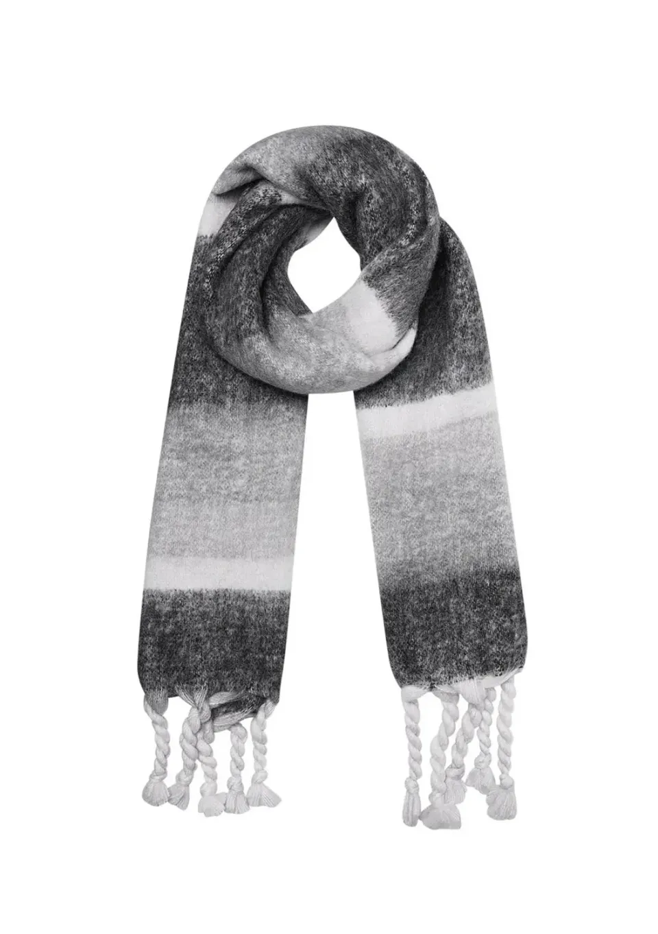 LOVEDRUNKY Ombre Sjaal grijs 180 cm