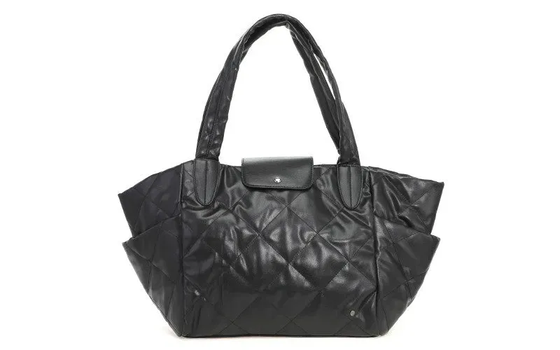 Amiek La Plata Black shopper zwart vegan leer