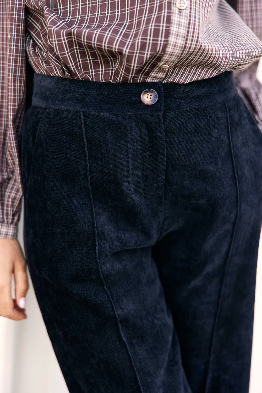 La Petite Etoile Paolar broek zwart fluweel