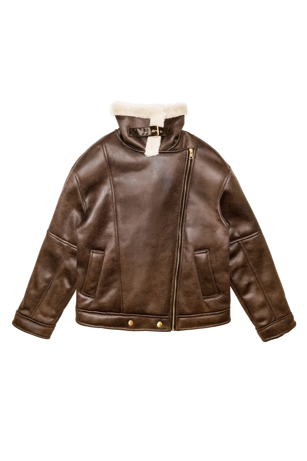La Petite Etoile Noa bomberjas bruin teddy