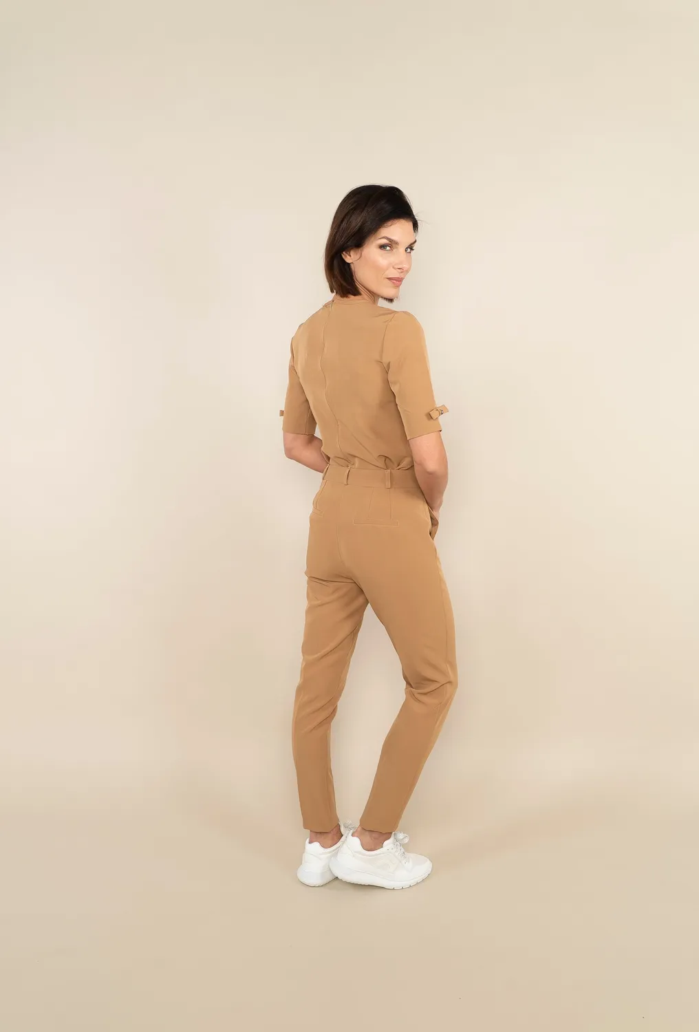 Laboutiek New Trouser pantalon camel slim fit