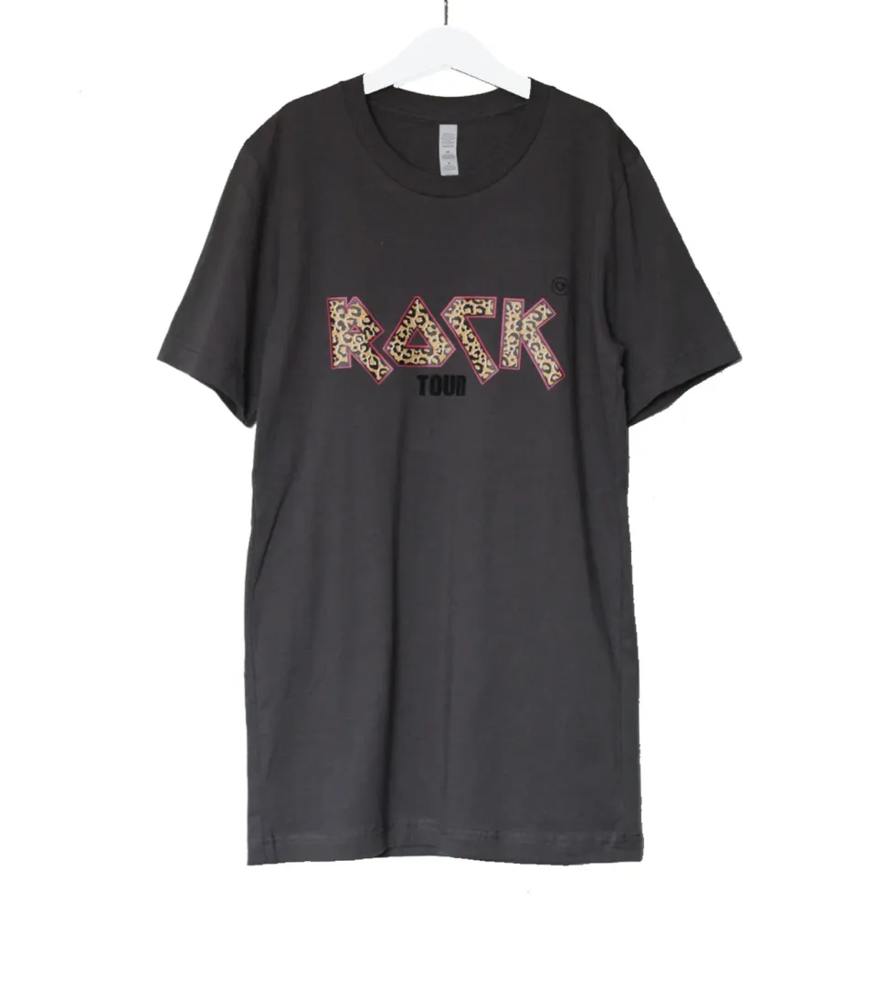 LOVEDRUNKY Rock Tour T-shirt grijs ecovriendelijk