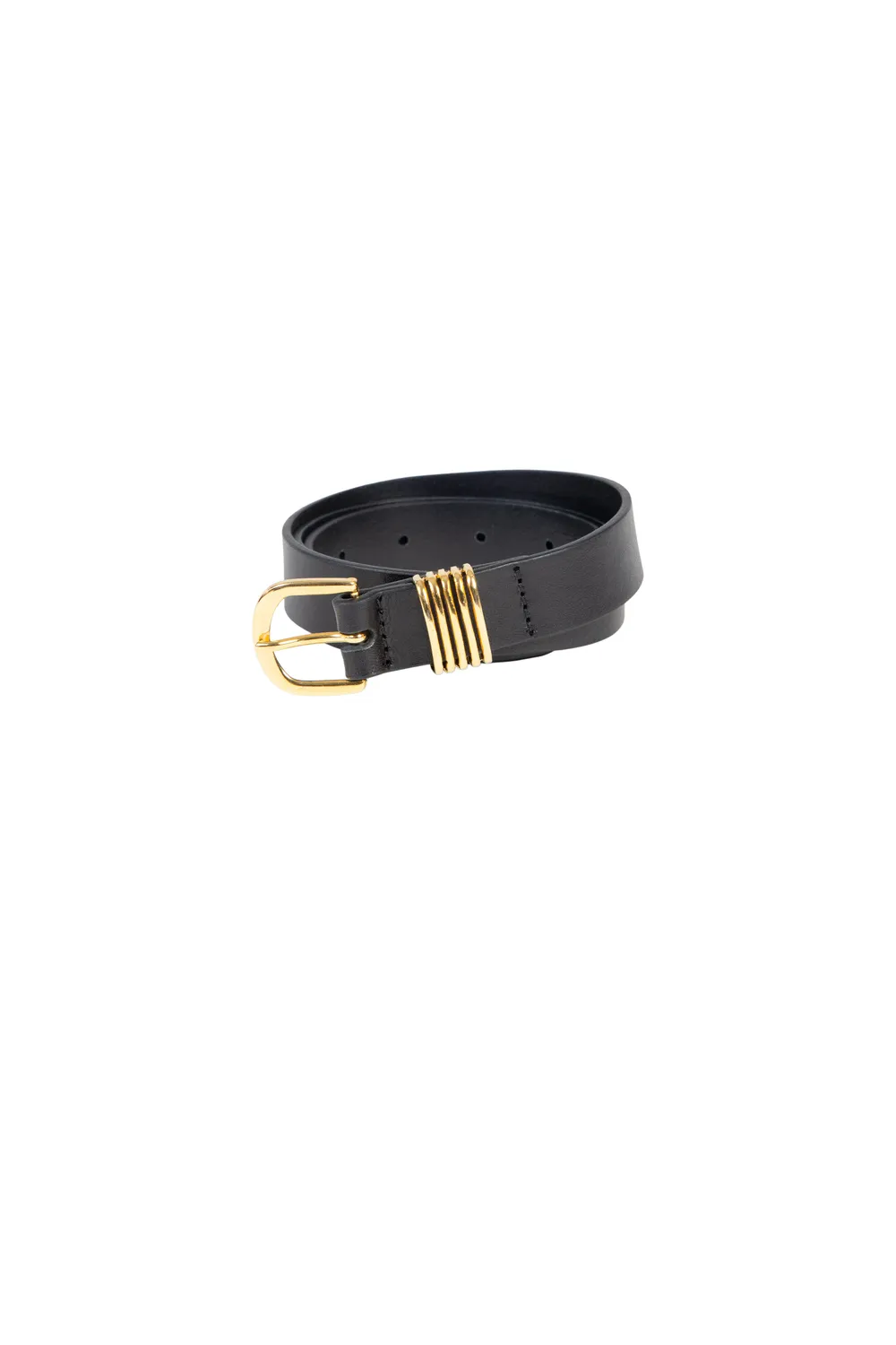 La Petite Etoile Ana riem zwart leer