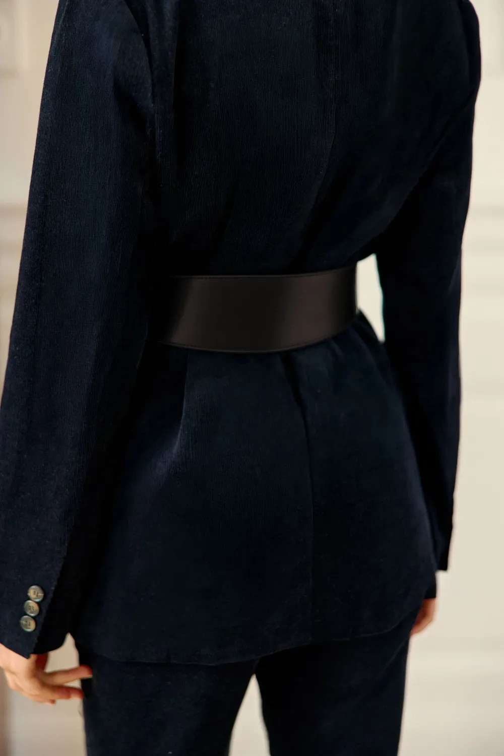 La Petite Etoile Alaia riem bruin leer goud