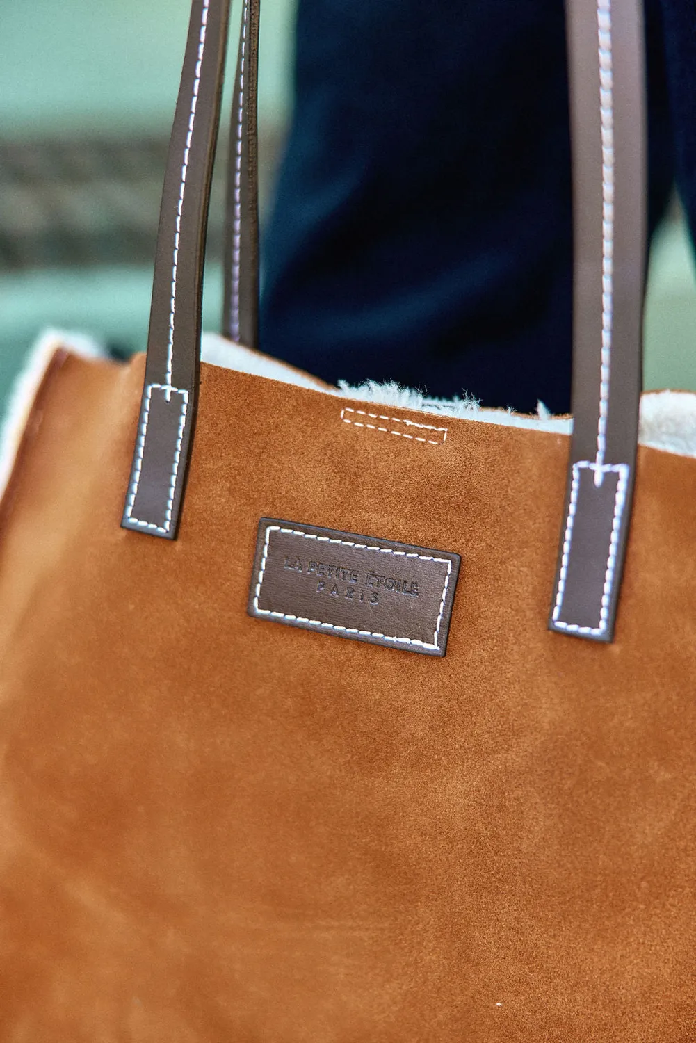 La Petite Etoile Aldo leren shopper camel