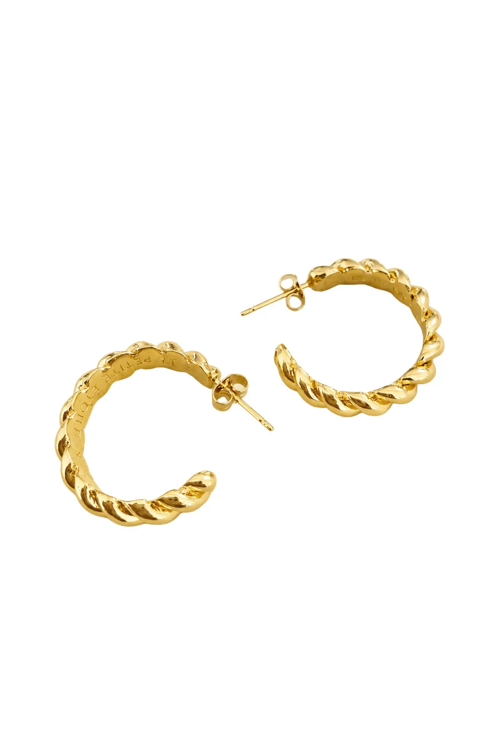 La Petite Etoile Auriano creolen goud 2,5 cm gedraaid