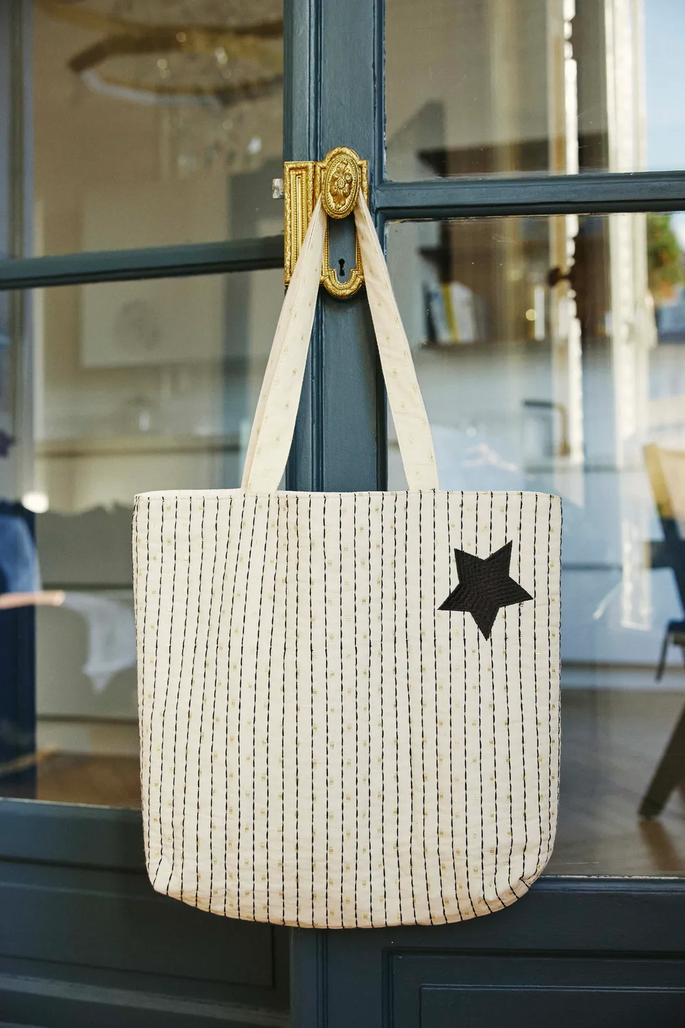 La Petite Etoile Briller shopper ecru katoen