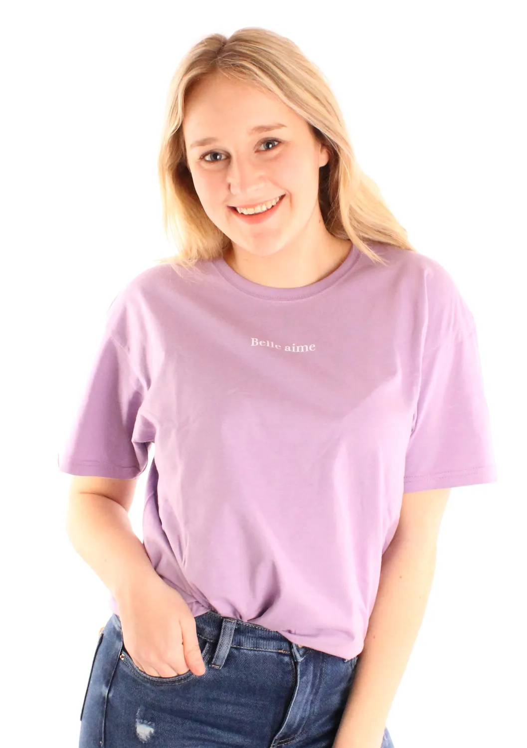 LOVEDRUNKY T-shirt Belle Aime lila shirt XS-XL