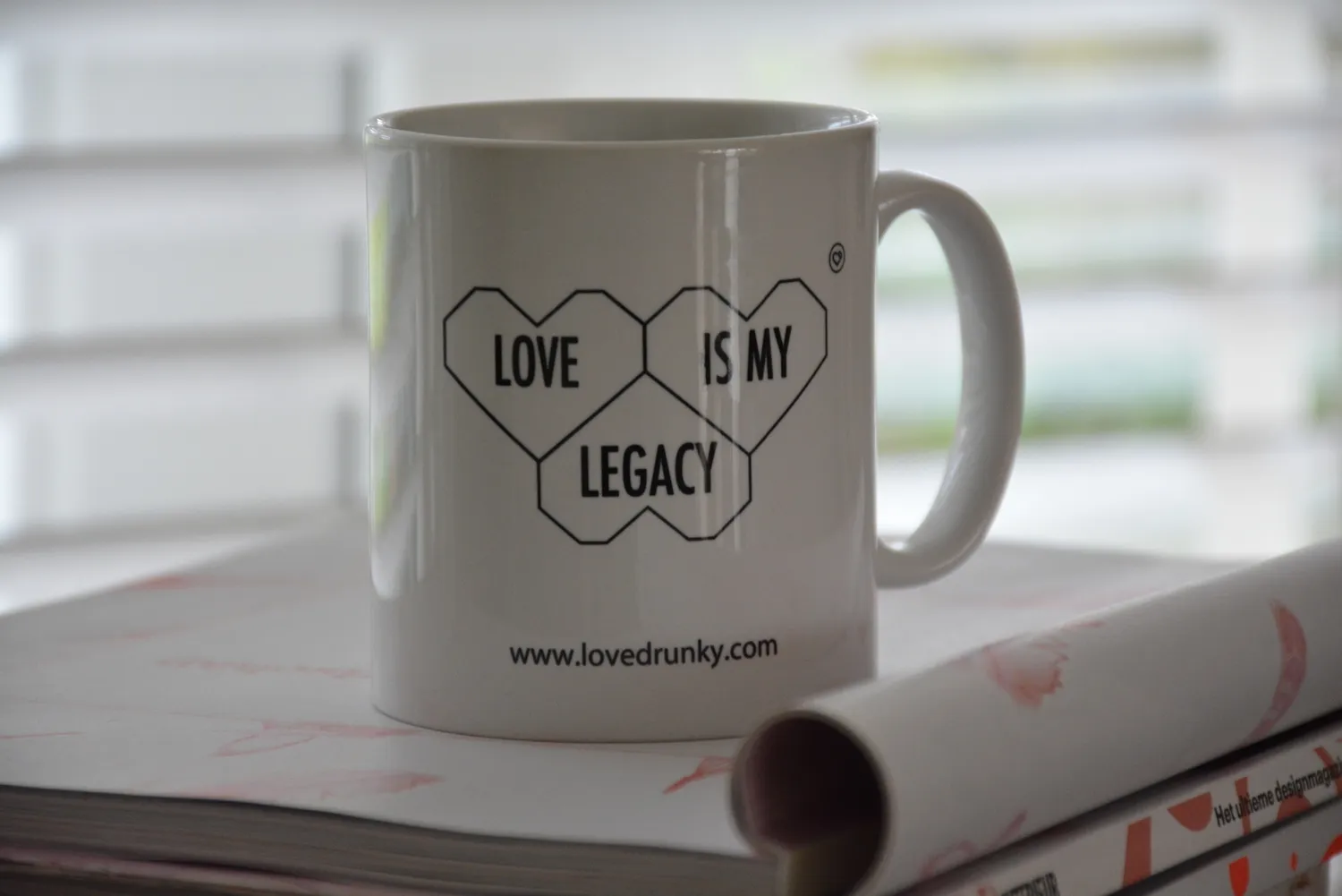 LOVEDRUNKY Love is my Legacy mok met tekst