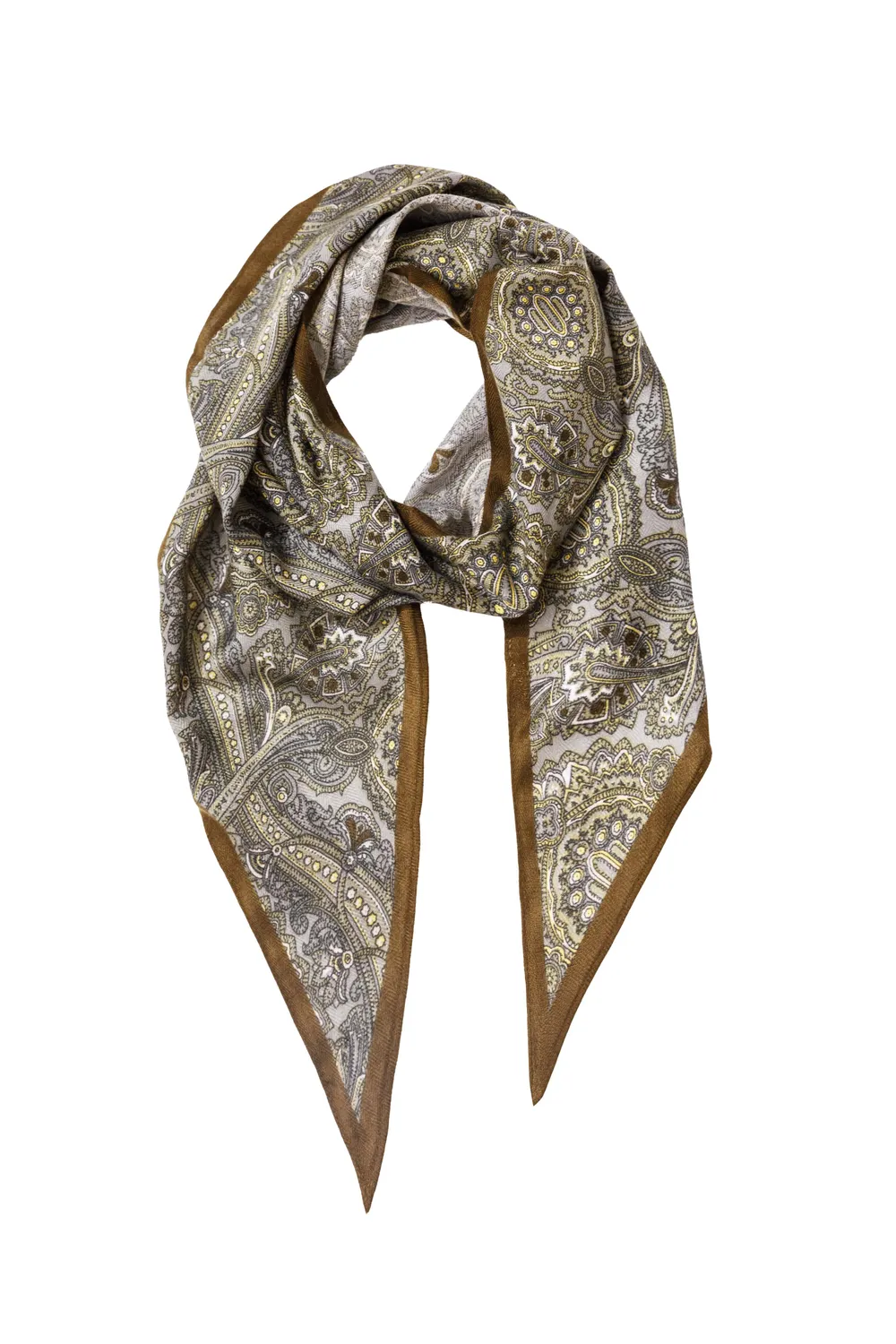 La Petite Etoile Alaya sjaal taupe paisley
