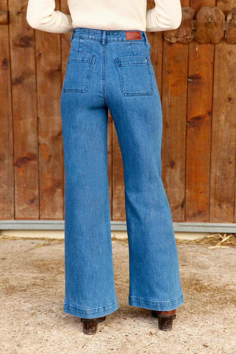 La Petite Etoile Atlanty Wijde jeans double wash