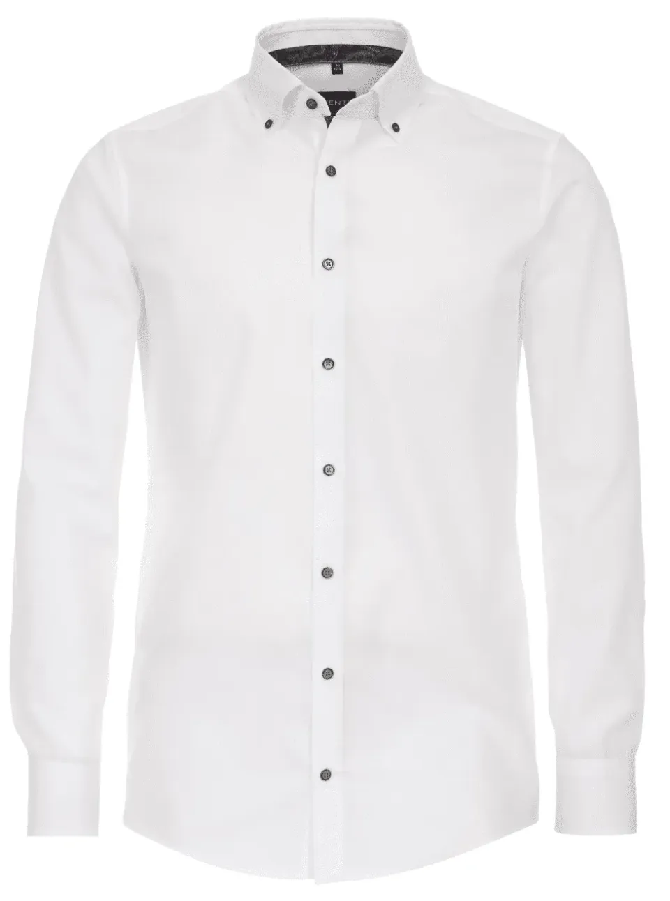 Venti Uni Heren Overhemd Wit Katoen Casual Fit