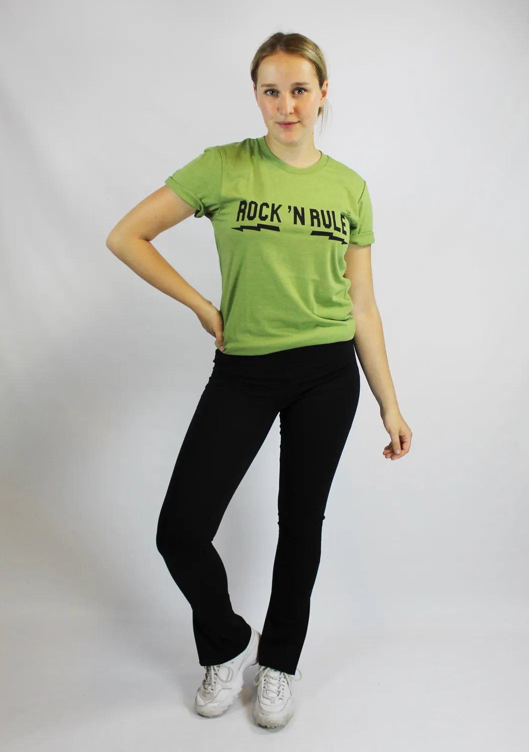 LOVEDRUNKY Split legging zwart strakke fit