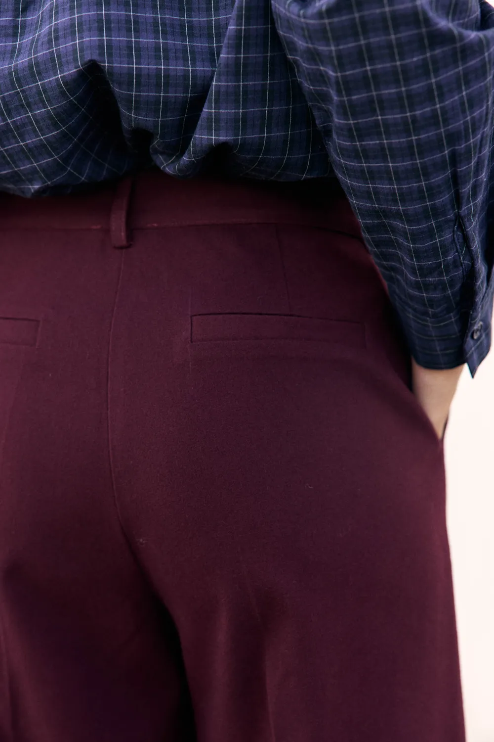 La Petite Etoile Petrony rechte broek bordeaux