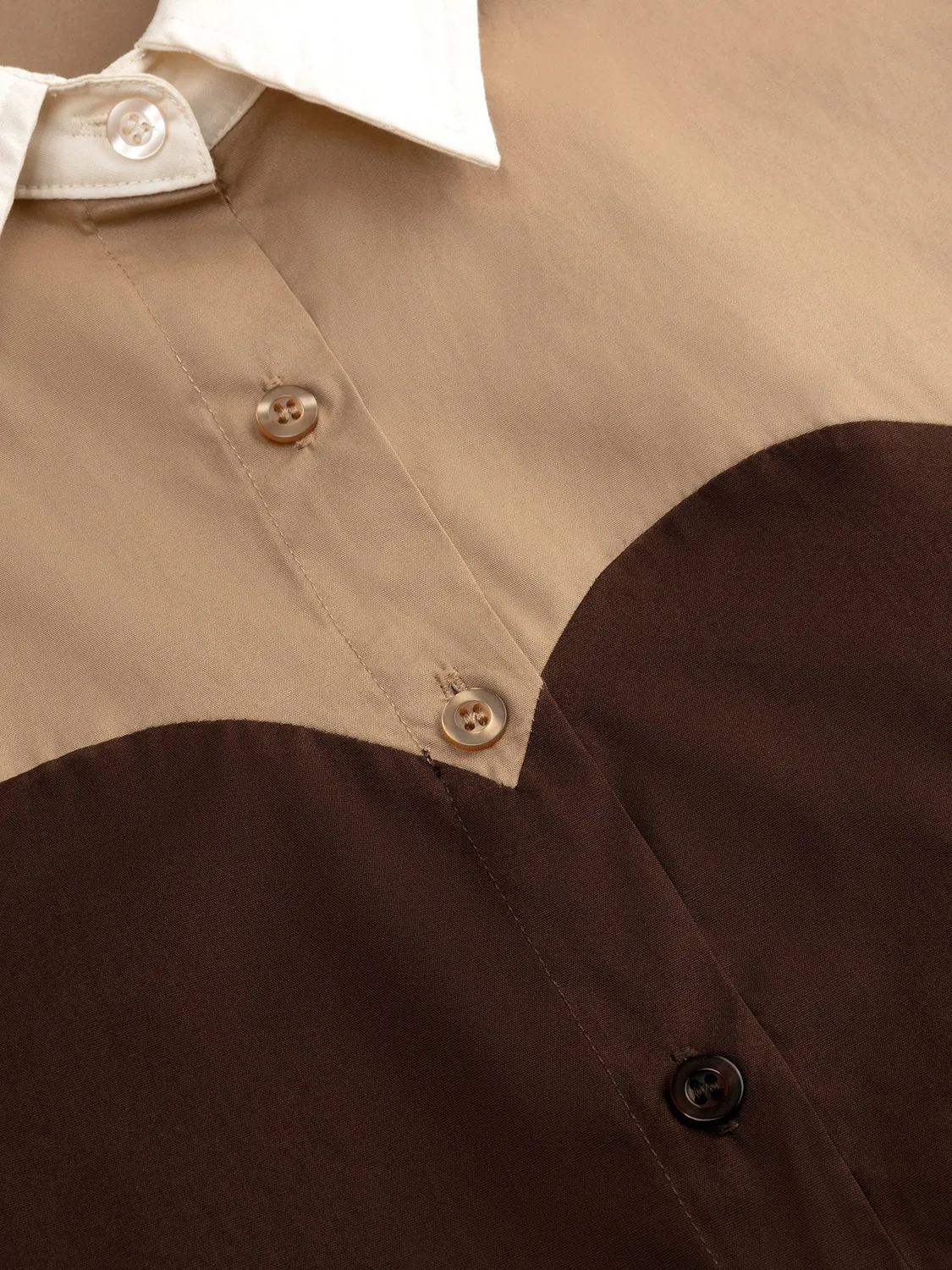 Amiek Bodine blouse bruin katoen