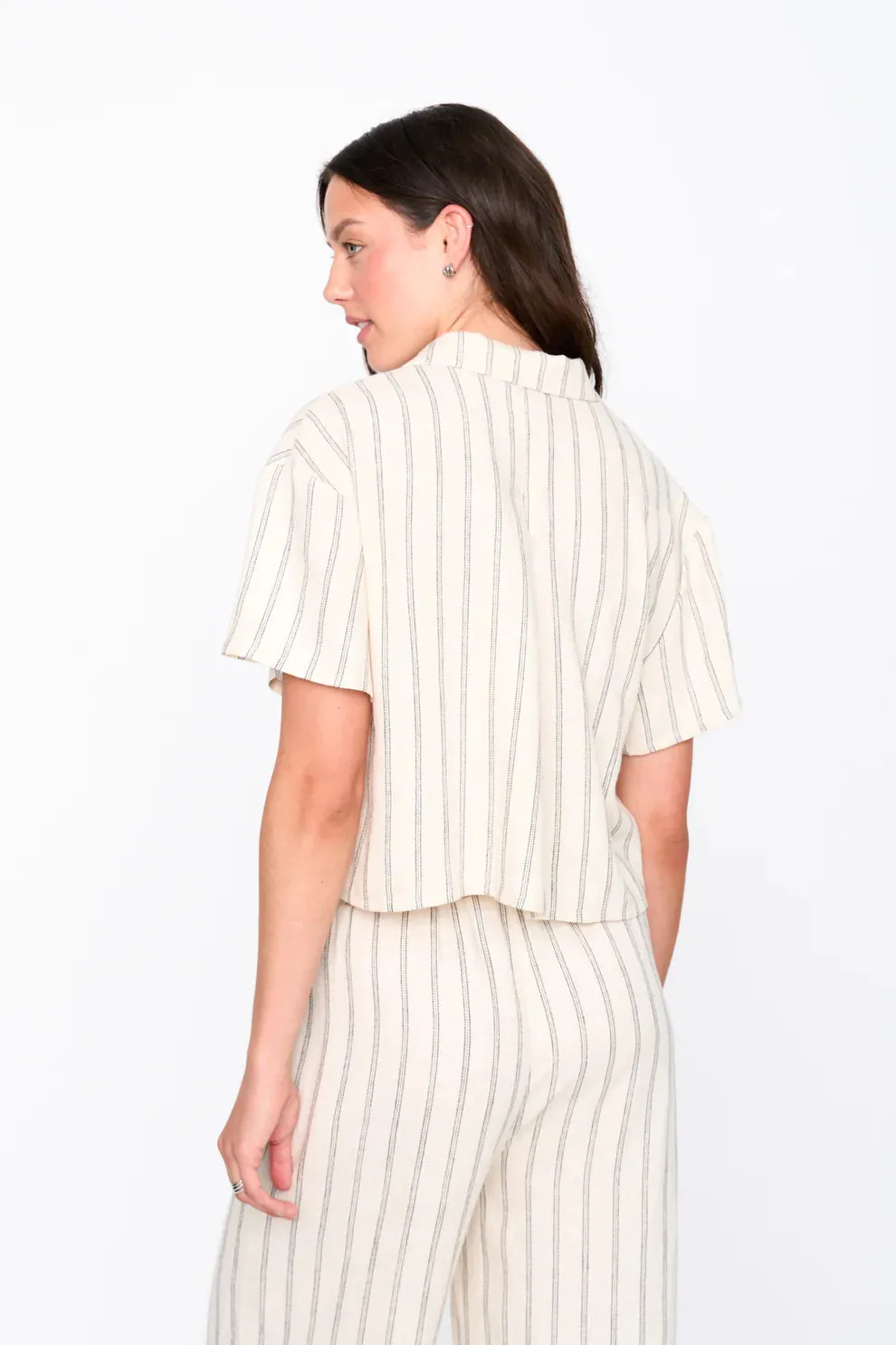 24 Colours blouse beige viscose linnen ademend