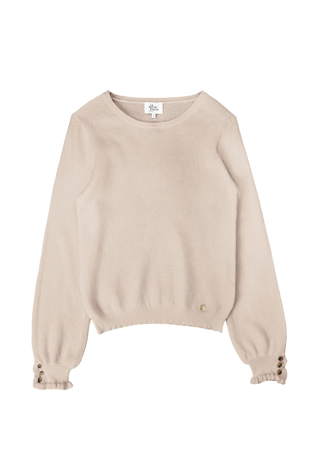 La Petite Etoile Melaky trui beige honingraat