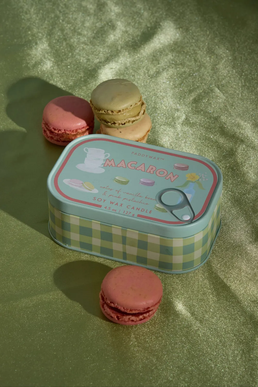 Amiek Bistro kaars in blikje macaron vanille