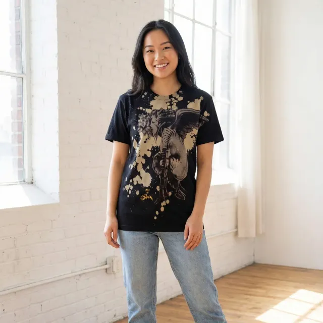 Tatyana Olivia T-shirt Let it Roar Zwart katoen S
