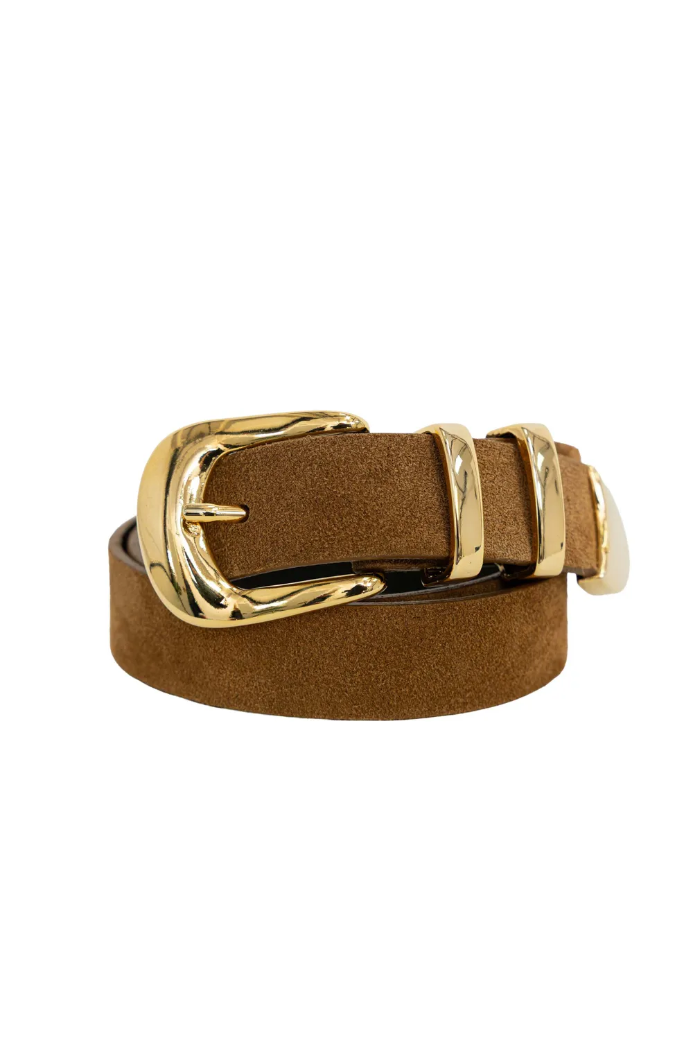 La Petite Etoile Anais riem camel leer goud