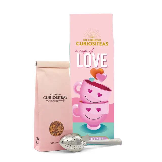 Curiositeas A Cup Of Love thee giftbox 70gr