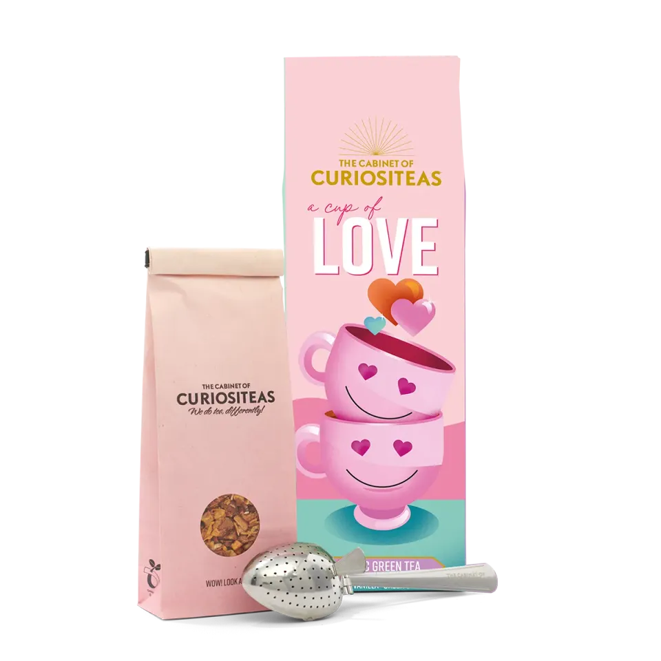 Curiositeas A Cup Of Love thee giftbox 70gr