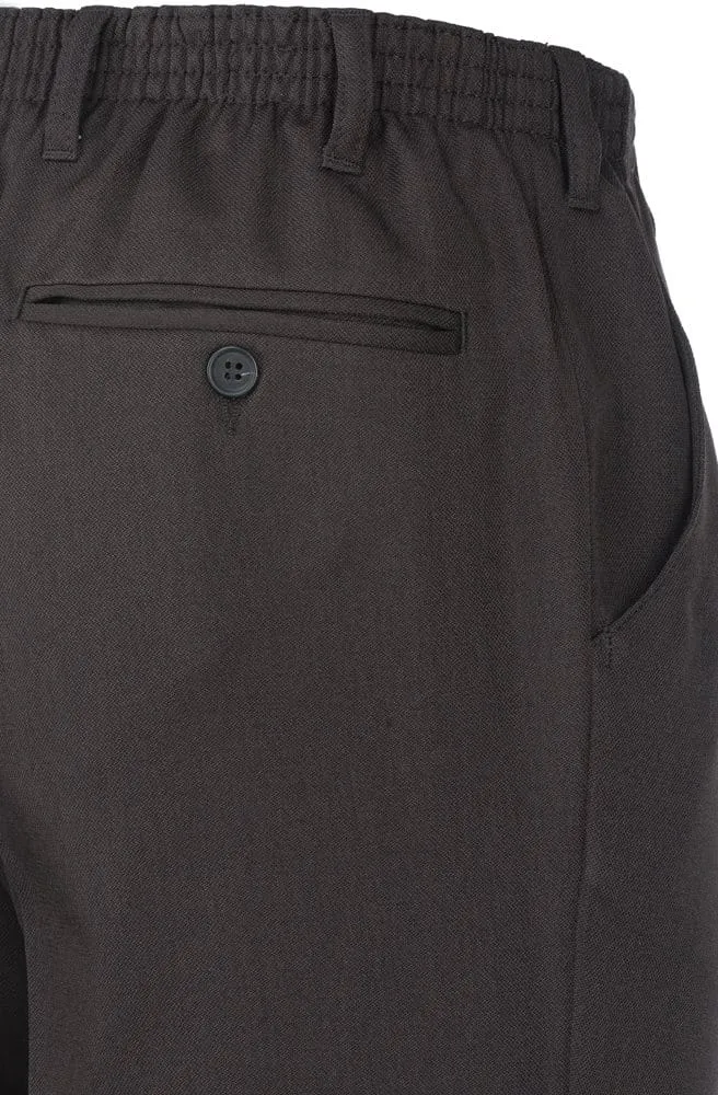 Luigi Morini Amberg heren pantalon elastiek bruin
